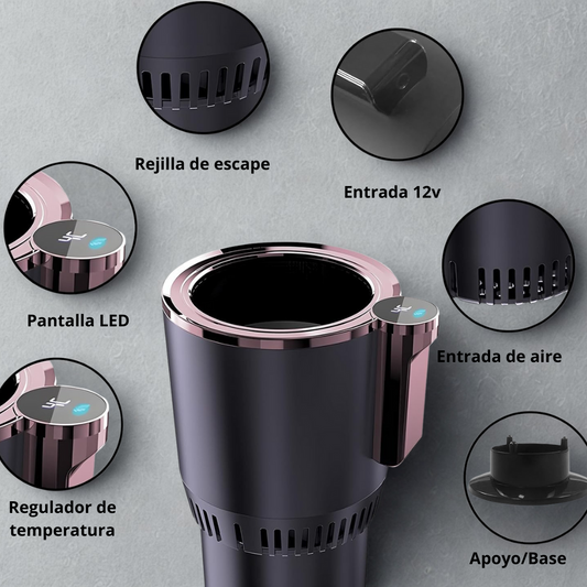 Vaso digital calienta/enfría bebidas